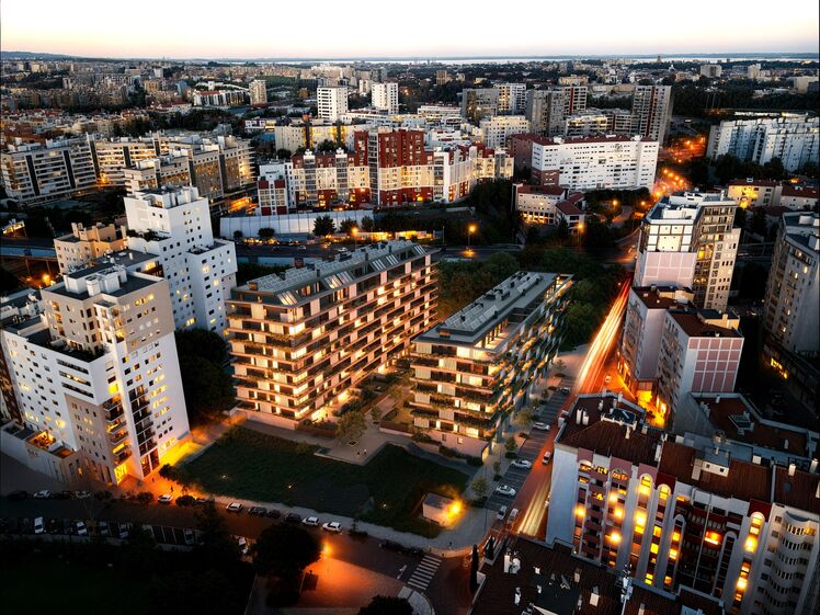 Nola é o nome do complexo residencial com 153 apartamentos que a Vizta vai construir no bairro das Laranjeiras, em Lisboa.