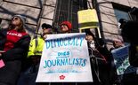Protestos pelos despedimentos no Washington Post
