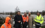 Maria da Graça Carvalho, Luís Montenegro e José Veríssimo, presidente da Câmara de Montemor-o-Velho, avaliaram o impacto das inundações.
