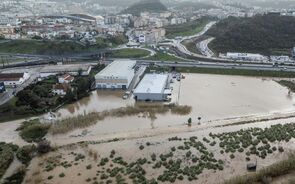 Inundações em Leiria depois de o concelho ter sido gravemente afetado pela depressão Kristin