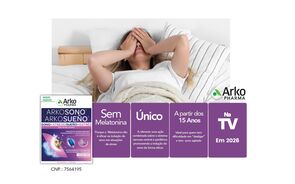 Arkosono Sono & Stress ajuda a diminuir a tensão nervosa e promove noites mais tranquilas
