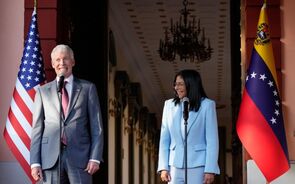 Chris Wright e Delcy Rodriguez