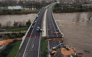 A1 teve de ser reparada junto ao rio Mondego após danos das tempestades