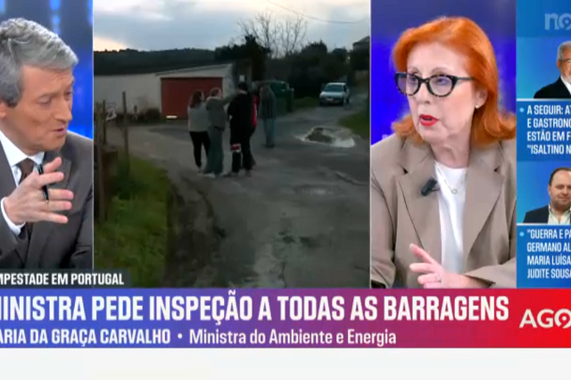 “Desde que haja um pequeno risco, é preciso retirar as pessoas”, diz ministra do Ambiente 