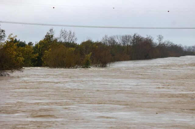 Ruiu parte da A1 junto ao dique do rio Mondego que entrou em rutura