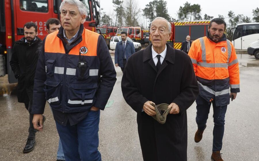 Marcelo Rebelo de Sousa numa visita a Ourém