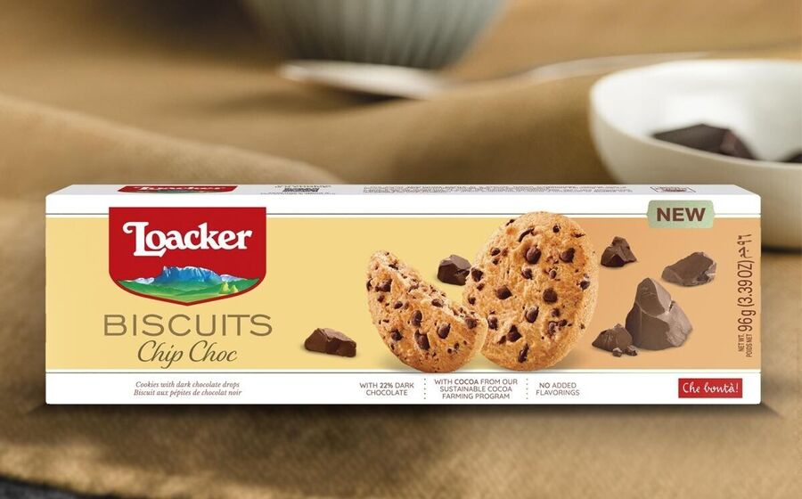 Loacker lança biscoitos Chip Choc com 22% de chocolate para celebrar o aniversário