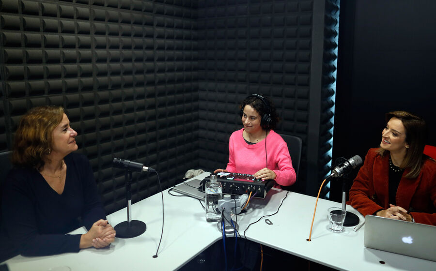 Mariana Matos, no videocast “Agricultura no Feminino” com a jornalista Patricia Matos e a sonoplasta Sara Millen.