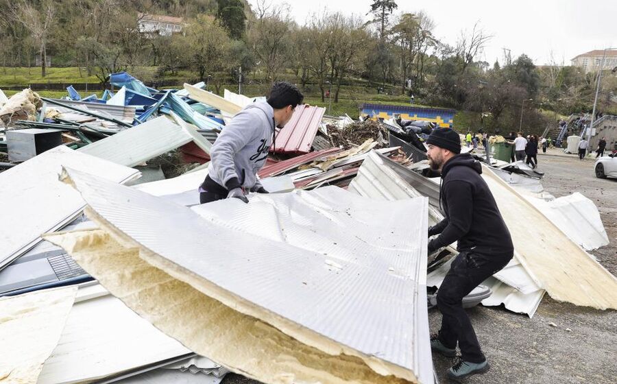 Efeitos do mau tempo em Leiria