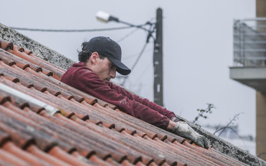 Efeitos do mau tempo na Marinha Grande