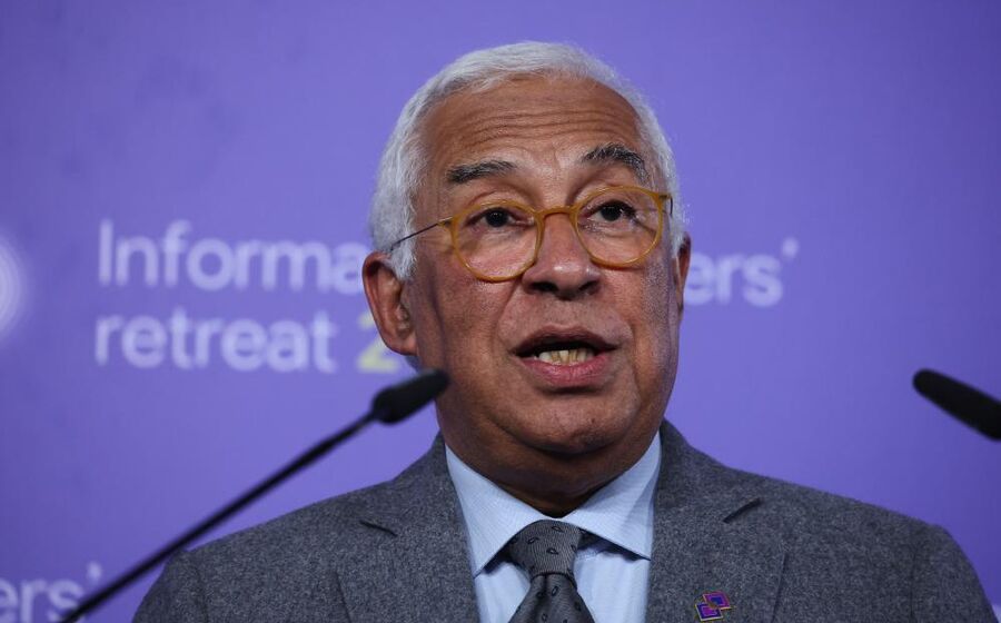António Costa no final do retiro de líderes da UE