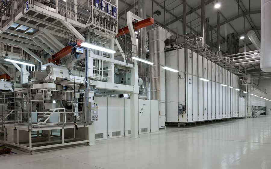 Instalações da Cerealis com equipamento industrial moderno