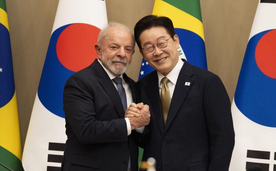 Lula da Silva e Lee Jae-myung