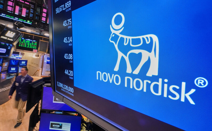 A Novo Nordisk chegou a valer 600 mil milhões em bolsa, o que compara com os atuais 145,6 mil milhões.
