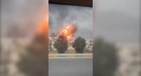 Vídeo mostra incêndio de grandes dimensões após ataque a campo de gás natural no Irão