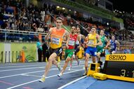 Isaac Nader sagrou-se este domingo vice-campeão mundial dos 1500 metros de pista curta, em Torun, Polónia