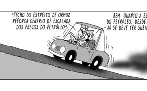 Subida dos preços do petróleo após o fecho do Estreito de Ormuz