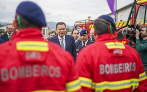 Luís Montenegro na apresentação da estratégia de combate aos incêndios