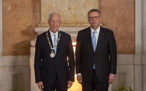 Marcelo Rebelo de Sousa condecora Seguro no Palácio Nacional da Ajuda
