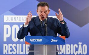 Luís Montenegro nas jornadas parlamentares do PSD