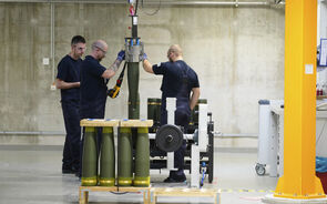 Fábrica de munições da alemã Rheinmetall.