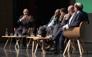 António Costa Silva, Pires de Lima e Siza Vieira no congresso do FAE.
