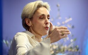 Cláudia Azevedo na apresentação de resultados da Sonae