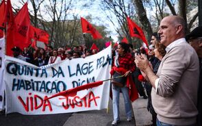 Paulo Raimundo participou no sábado na manifestão 'Casas para viver'