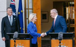 Acordo foi assinado por Ursula von der Leyen e Anthony Albanese esta terça-feira em Camberra.