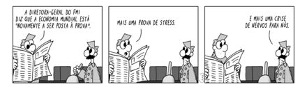 Crise económica global causa stress e nervosismo