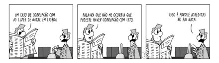 Afonso critica corrupção nas luzes de Natal em Lisboa e crença no Pai Natal