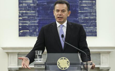 Primeiro-ministro na conferência de imprensa do Conselho de Ministros.