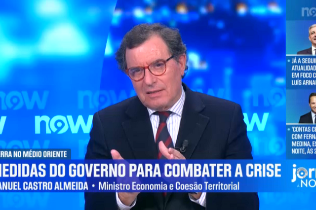 'Estado não quer estar a enriquecer à custa da guerra', garante ministro da Economia