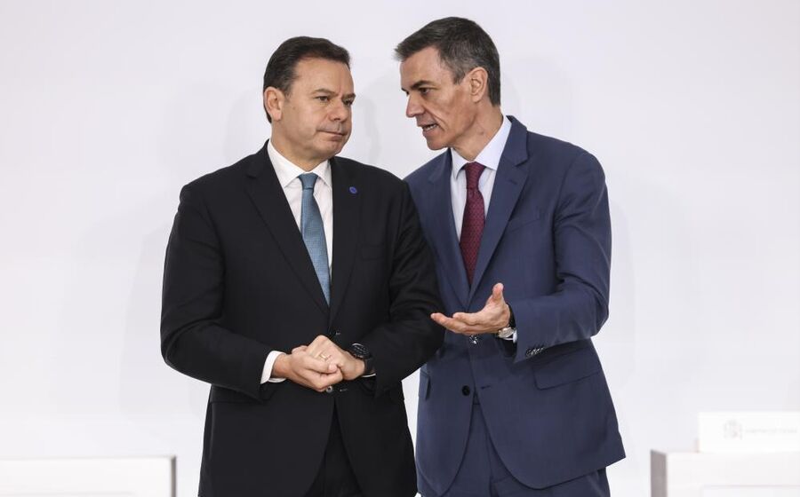 Luís Montenegro e Pedro Sánchez