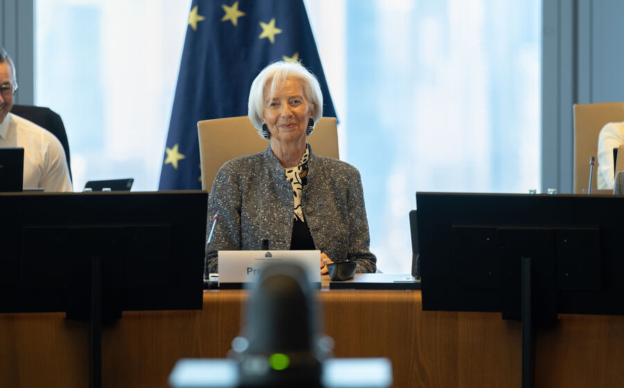 Christine Lagarde é a presidente do BCE.