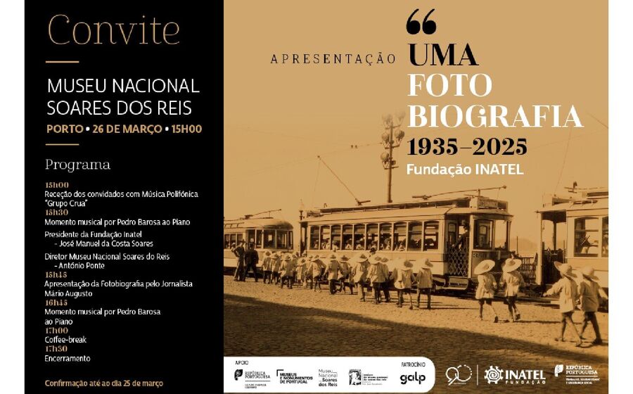 Museu Soares dos Reis: apresentação de 'Fundação INATEL - Uma Fotobiografia 1935-2025', por Mário Augusto
