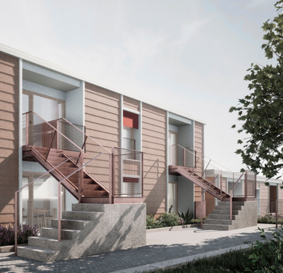 Está a nascer um complexo habitacional municipal no vazio urbano da portuense Rua das Carvalheiras. 