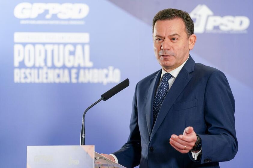 Luís Montenegro nas jornadas parlamentares do PSD