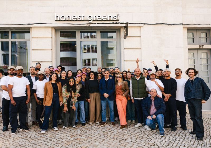 Equipa do Honest Greens da Avenida António Augusto Aguiar, em Lisboa.