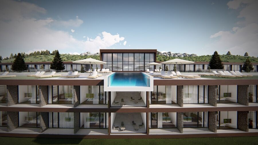 O Água Hotels Terra Fria, em Bragança, está dotado de uma 