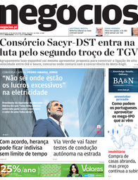 Primeira página do Negócios de 27 de abril de 2026