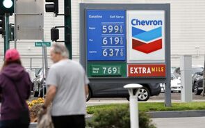 Gasolina nos EUA tem vindo a subir