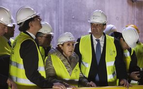Obras do túnel de drenagem de Lisboa foram o primeiro ponto da visita de Raffaele Fitto a Portugal.