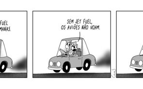 Europa com combustível para seis semanas e aviões sem voar