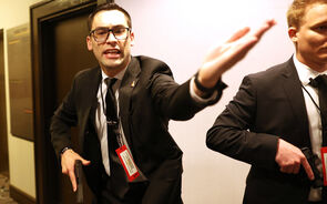 A segurança interveio rapidamente.