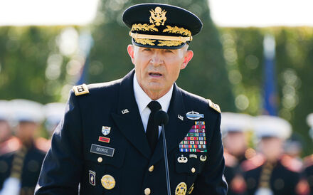 O 41º Chefe do Estado-Maior do Exército dos Estados Unidos, o general Randy George