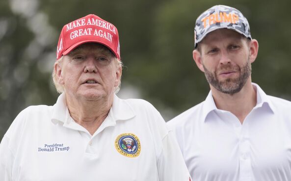 Donald Trump e o filho Eric