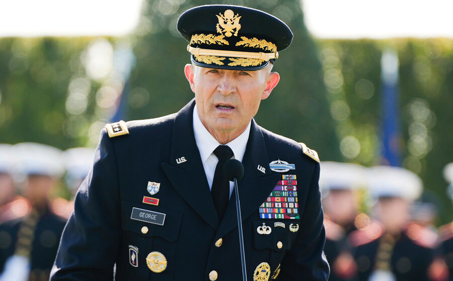 O 41º Chefe do Estado-Maior do Exército dos Estados Unidos, o general Randy George