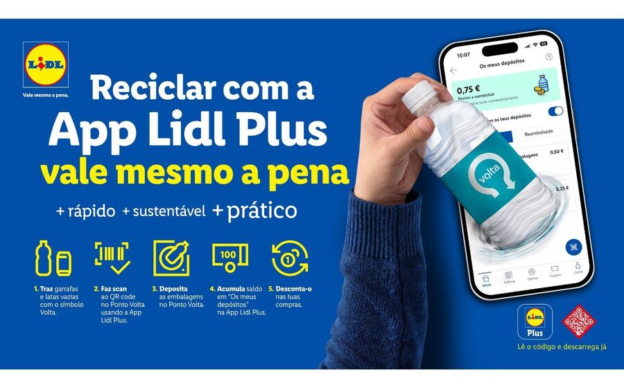Lidl Plus facilita reciclagem e recompensa clientes