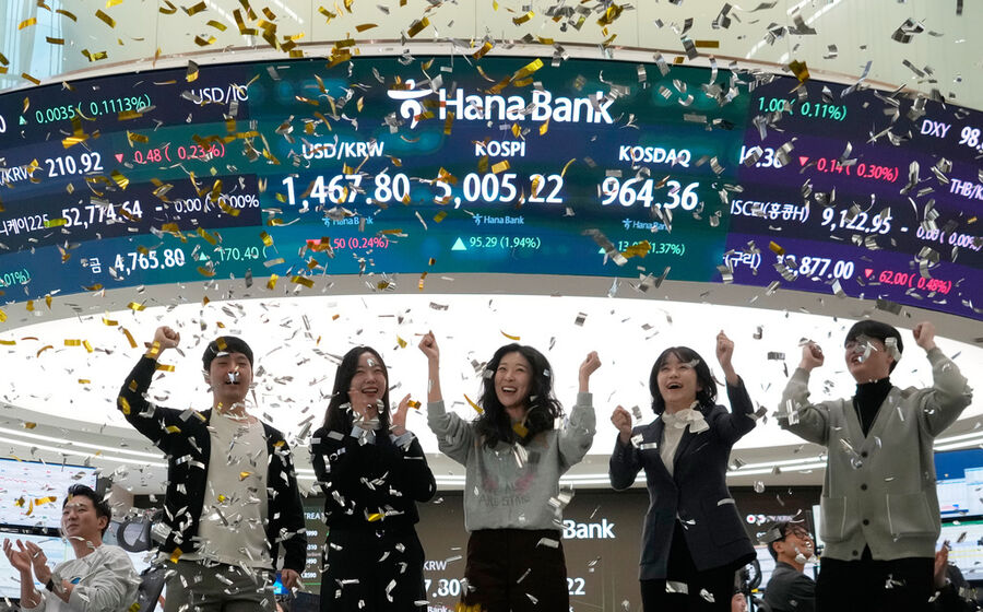 Sul-coreano Kospi ultrapassou barreira dos 5 mil pontos pela primeira vez em janeiro deste ano.